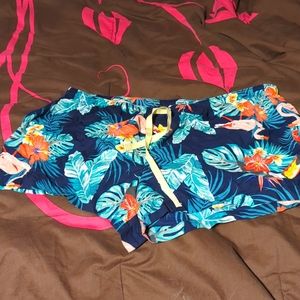 Tropical print shorts